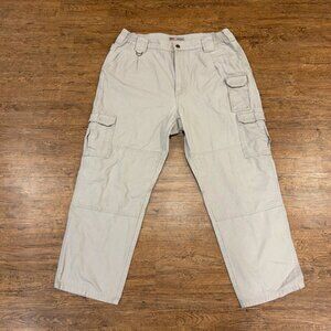 5.11 Tactical Beige Double Knee Performance Utility Canvas Cargo Pants Men 38x30